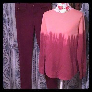 🎉5 FOR $25 NWOT SONOMA LONG SLEEVE OMBRÉ TOP